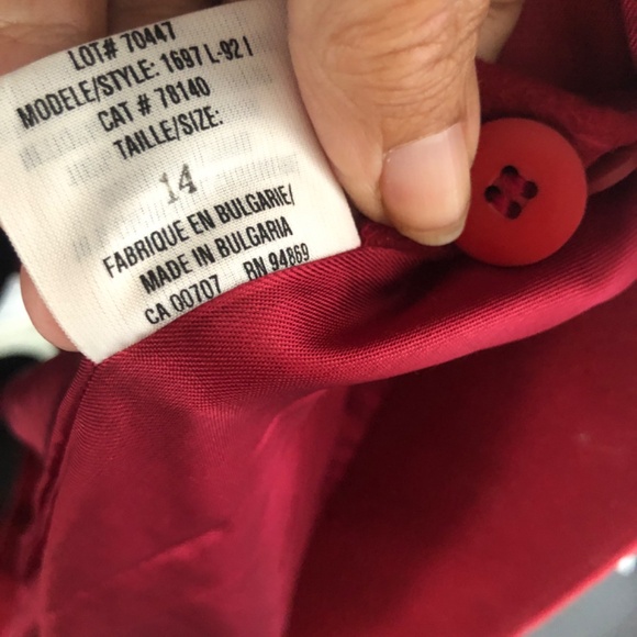 Wool and Cashmere Blend Wine Business Casual Coat - Picture 6 of 6